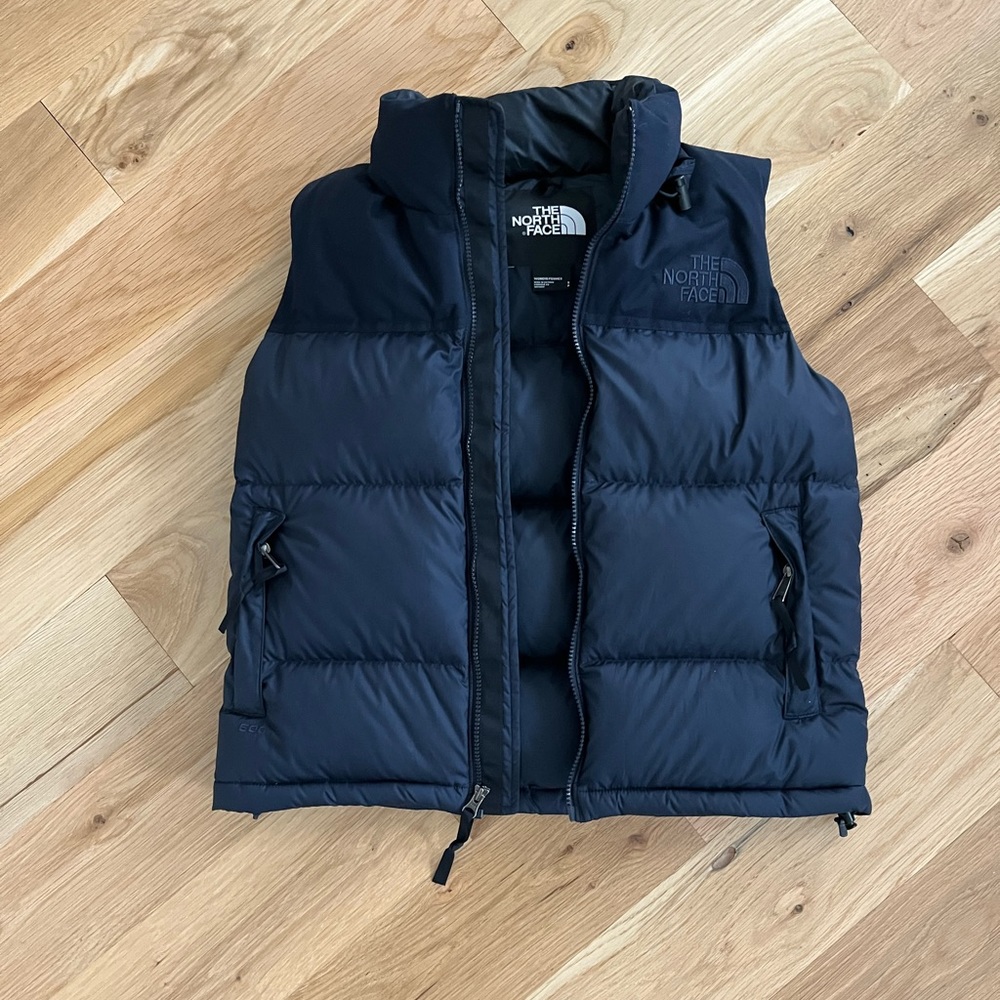 North Face Women's Nuptse Blue Vest Small